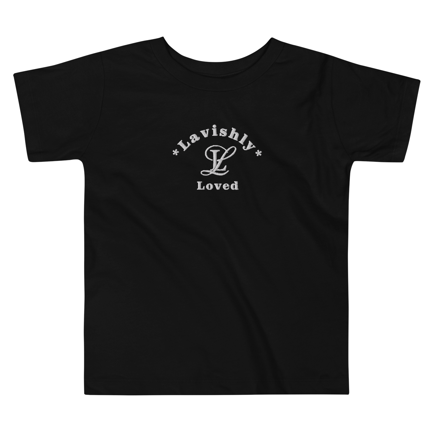 Embroidered Classic Lavishly Loved Toddler Short Sleeve Tee