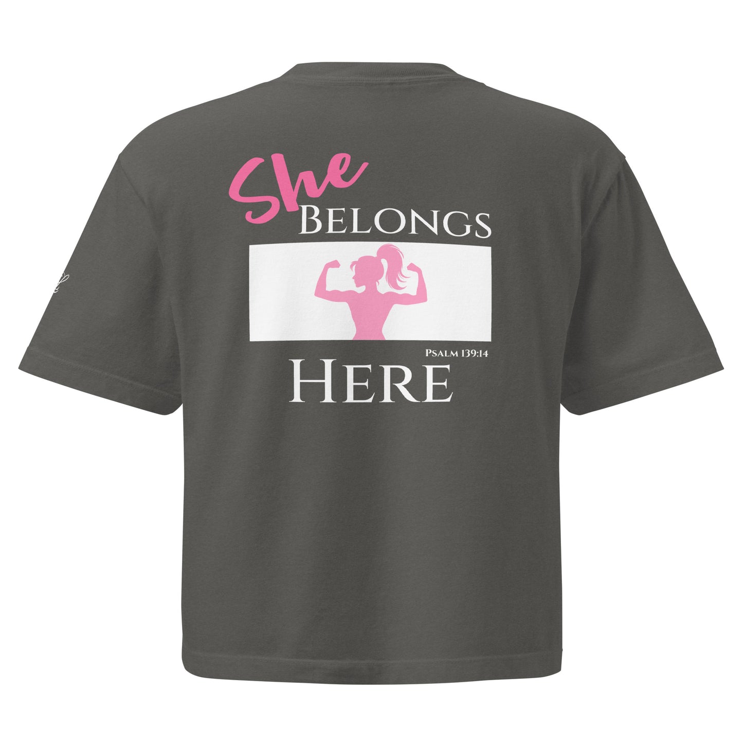 She Belongs Boxy Tee  S-2XL